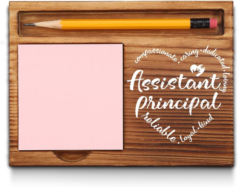 akeke Assistant Principal Gifts, Appreciation Thank You Gifts for Assistant Principal Desk Self-Stick Note Pad Holders GSH15 - Image 1
